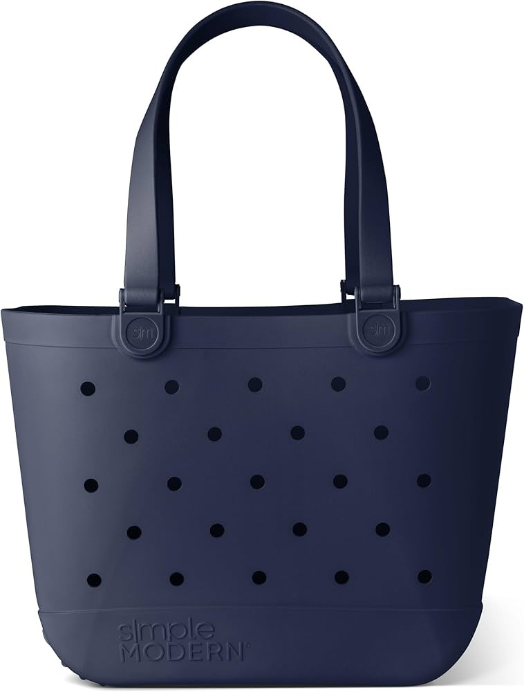 Amazon.com: Simple Modern Beach Bag Rubber Tote | Waterproof Large Tote Bag with Zipper Pocket fo... | Amazon (US)