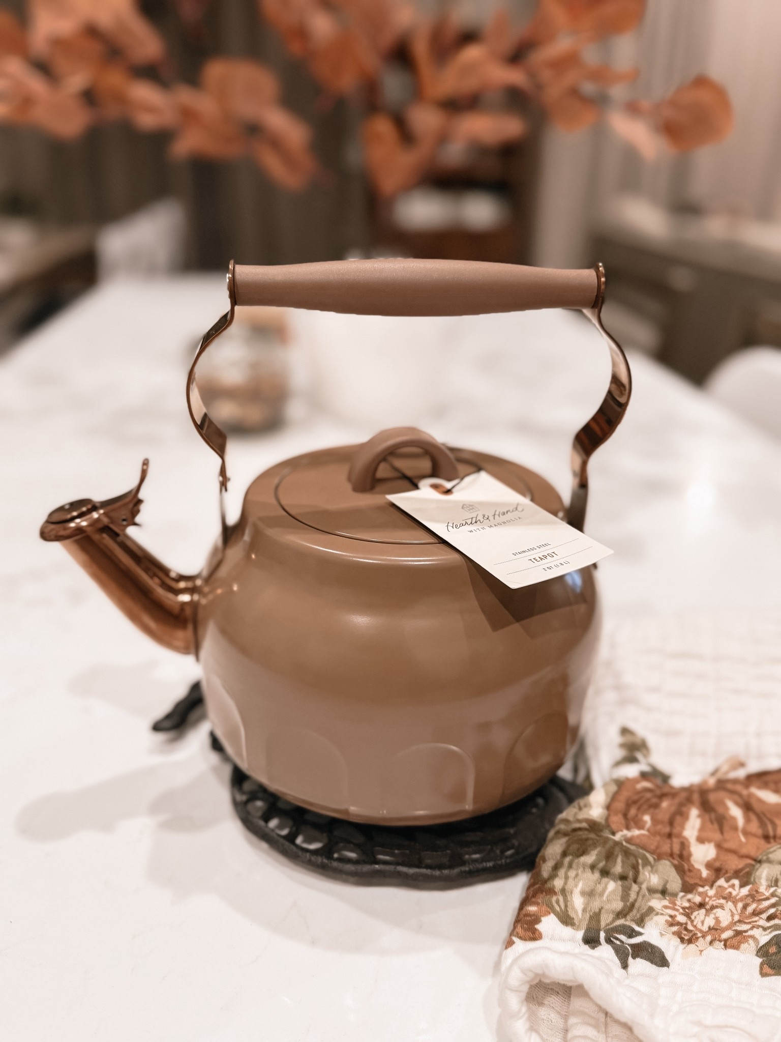 The prettiest tea kettle for Fall🤎

#LTKHome