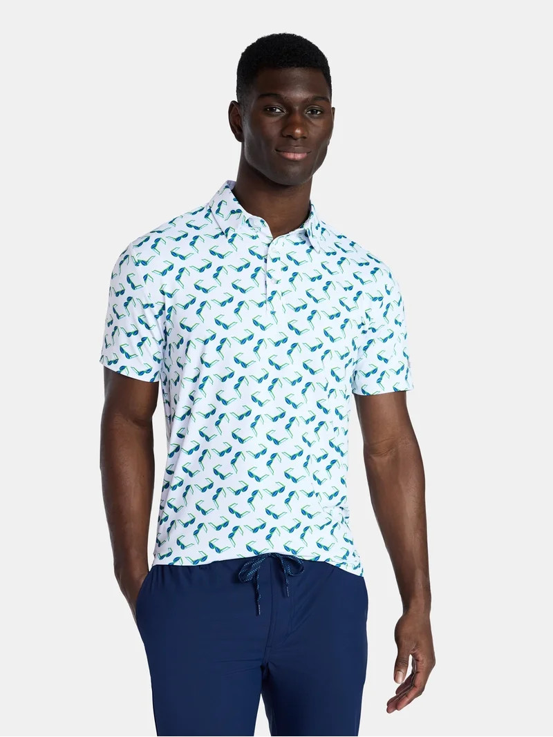 Birdie Bound Men's and Big & Tall Glasses Print Top, Sizes XS-4XLT | Walmart (US)