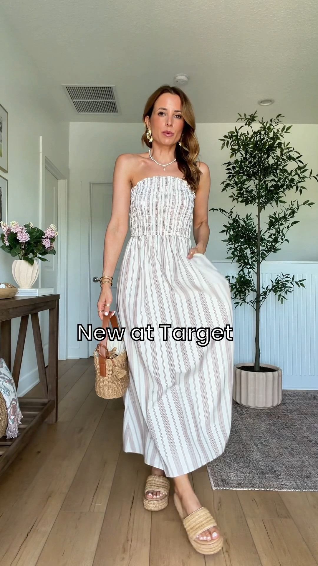 New summer arrivals at Target. Wearing XS in striped maxi dress - consider sizing down. Wedges are TTS. Resort wear. Resort outfit. Vacation outfit. Vacation dress. Summer dress. Summer outfit.

#LTKootd #LTKgrwm #LTKTravel
