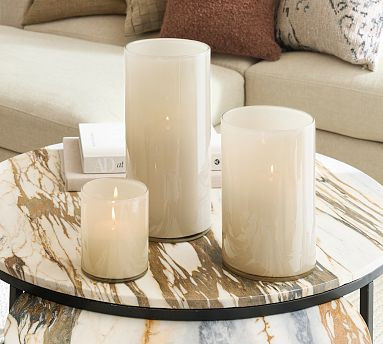 Montecito Glass Hurricane Candle Holder | Pottery Barn (US)