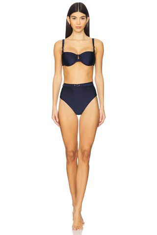 Zimmermann Everley Trim Balconette Bikini in Navy from Revolve.com | Revolve Clothing (Global)