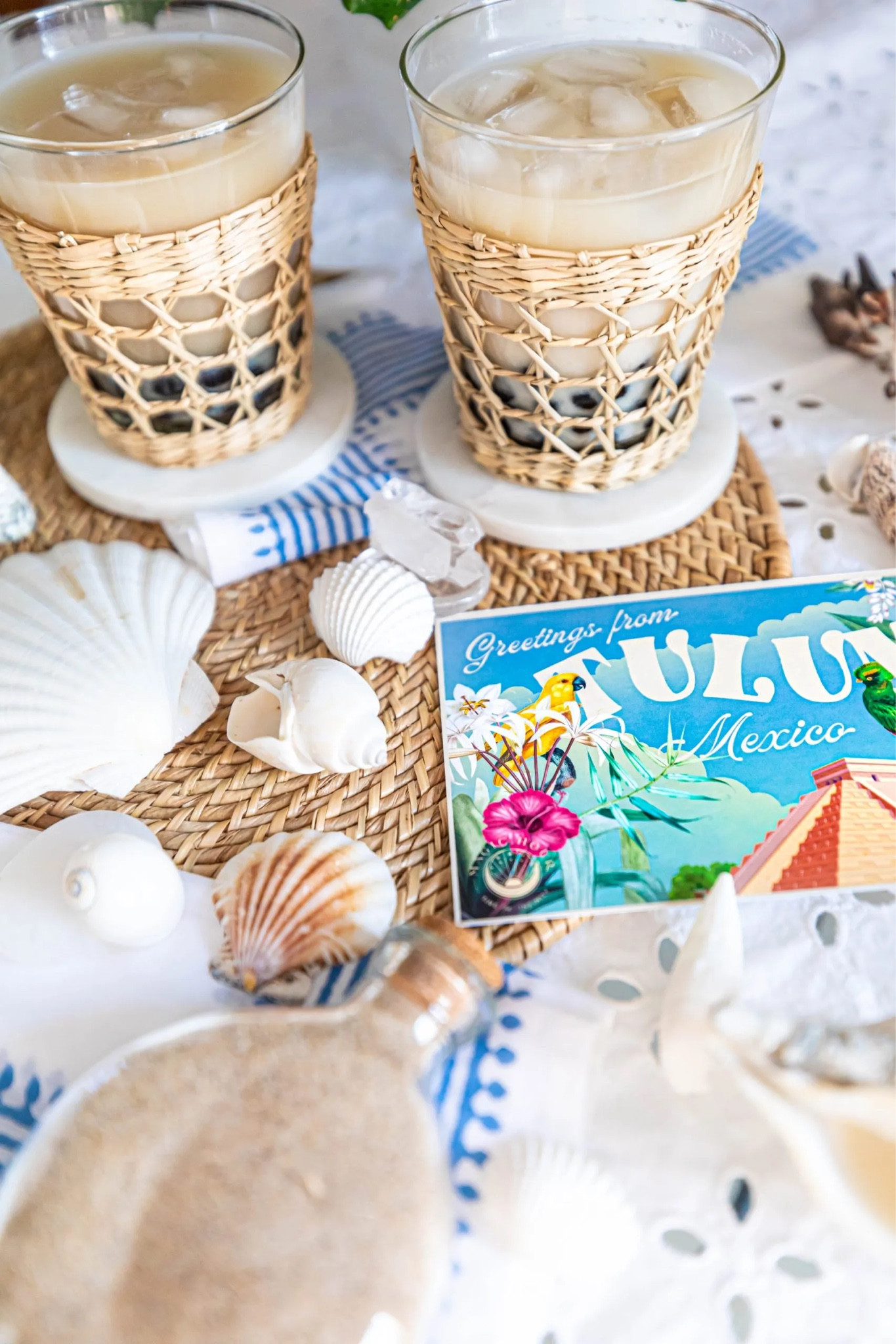 Hello from Tulum! How cute are these tropical #seagrasswrapped glasses? They make my house feel like a #vacation! 



#LTKSeasonal #LTKunder50 #LTKhome