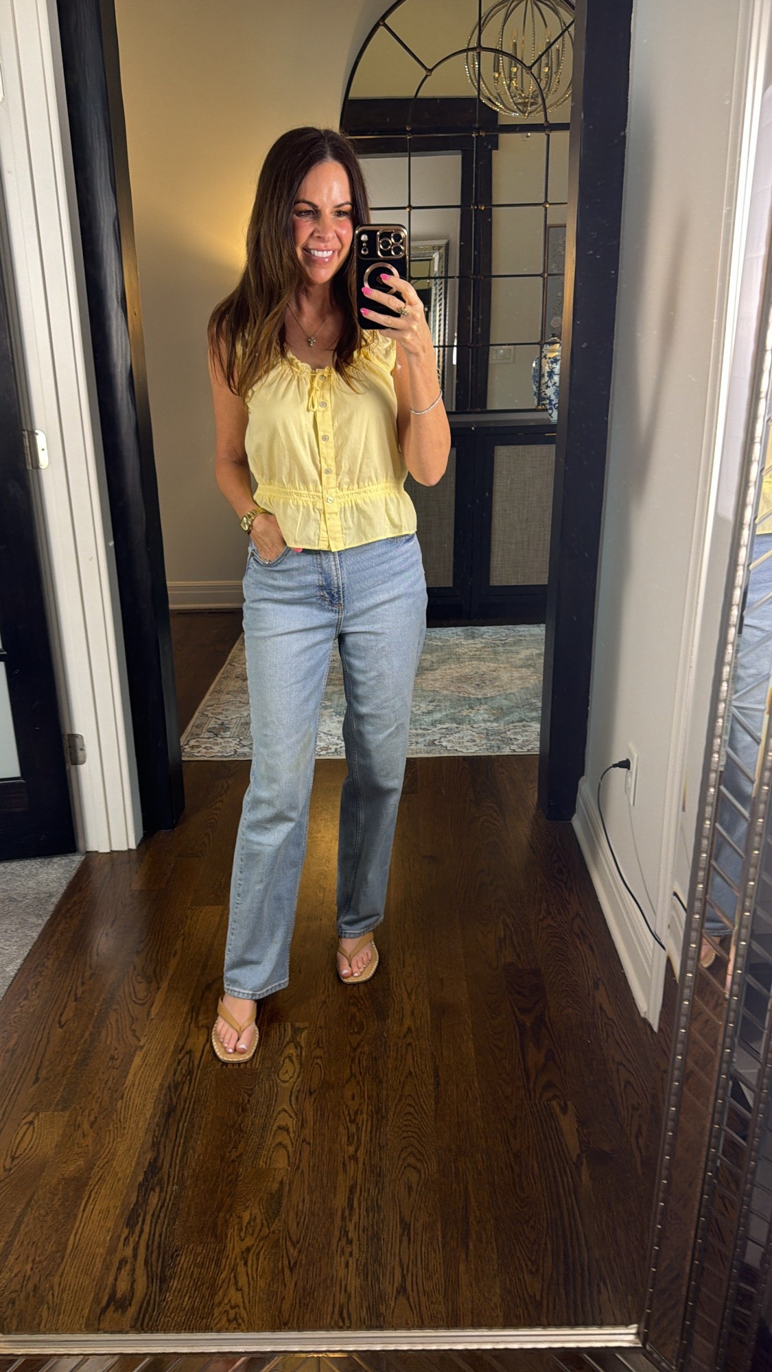 Date night outfit 
@Target 
Summer outfit 
Cute top and jeans

#LTKootd #LTKgrwm #LTKOver40