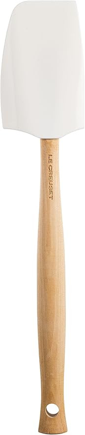 Le Creuset Silicone Craft Series Medium Spatula, 11 1/8" x 2 1/4", White | Amazon (US)