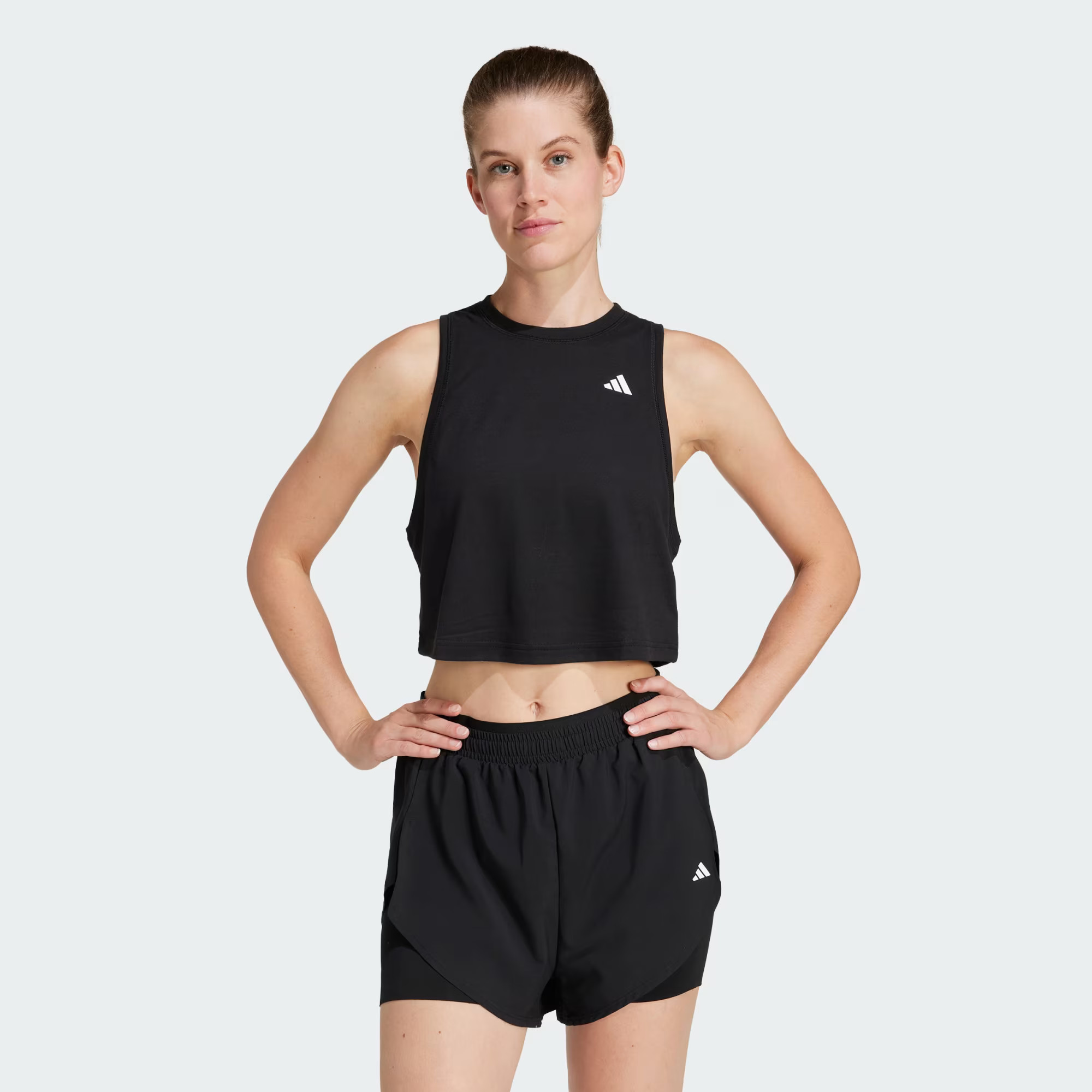 adidas Train Essentials Boxy Workout Tank Top - Black | Free Shipping with adiClub | adidas US | adidas (US)
