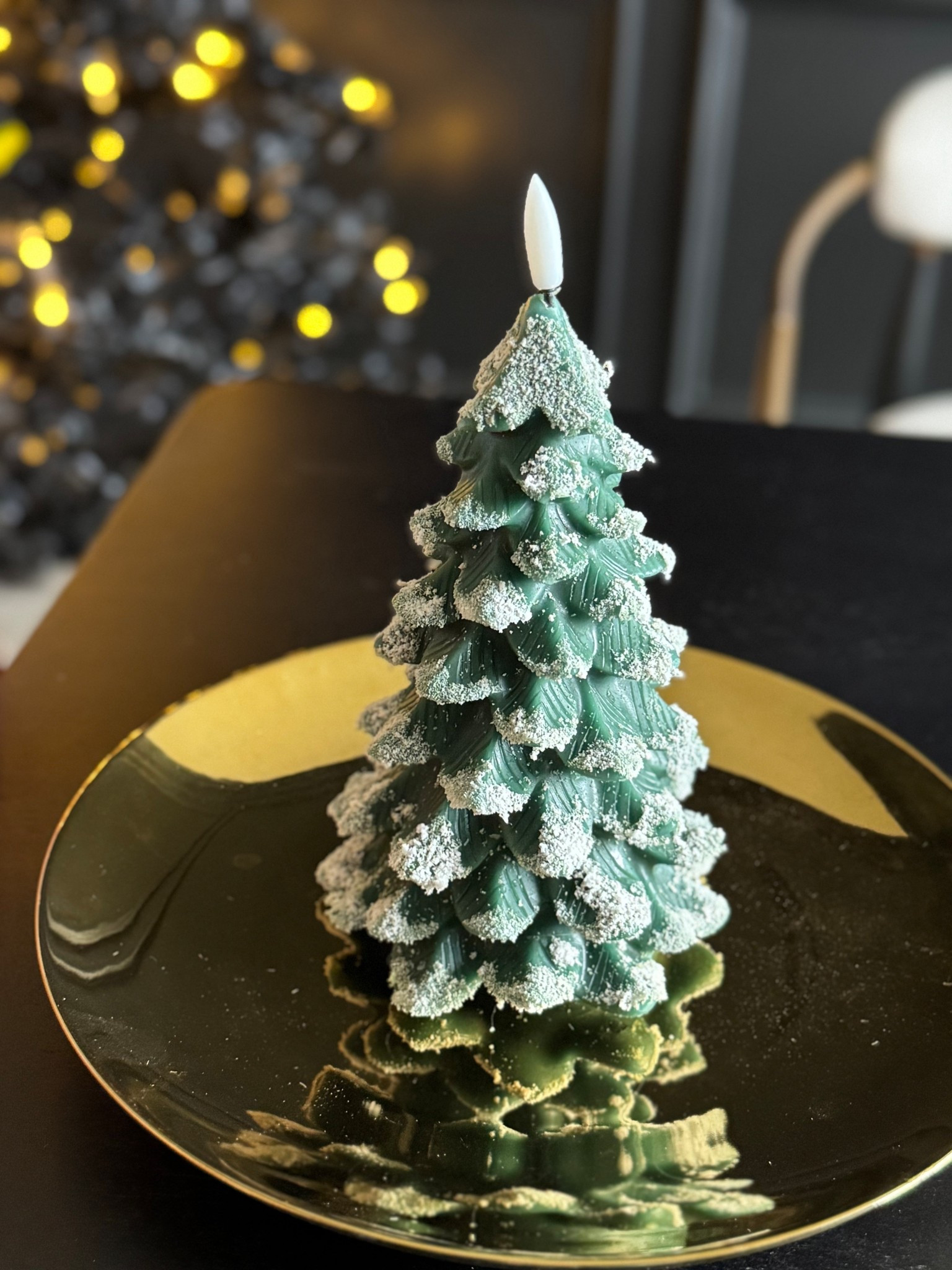 LED FLOCKED PILLAR CANDLE WITH REMOTE 

#LTKHoliday #LTKSeasonal #LTKHome