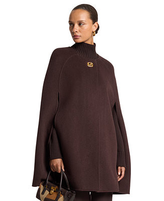 Women's Turn Lock Wool-Blend Cape, Macy's Exclusive | Macy's