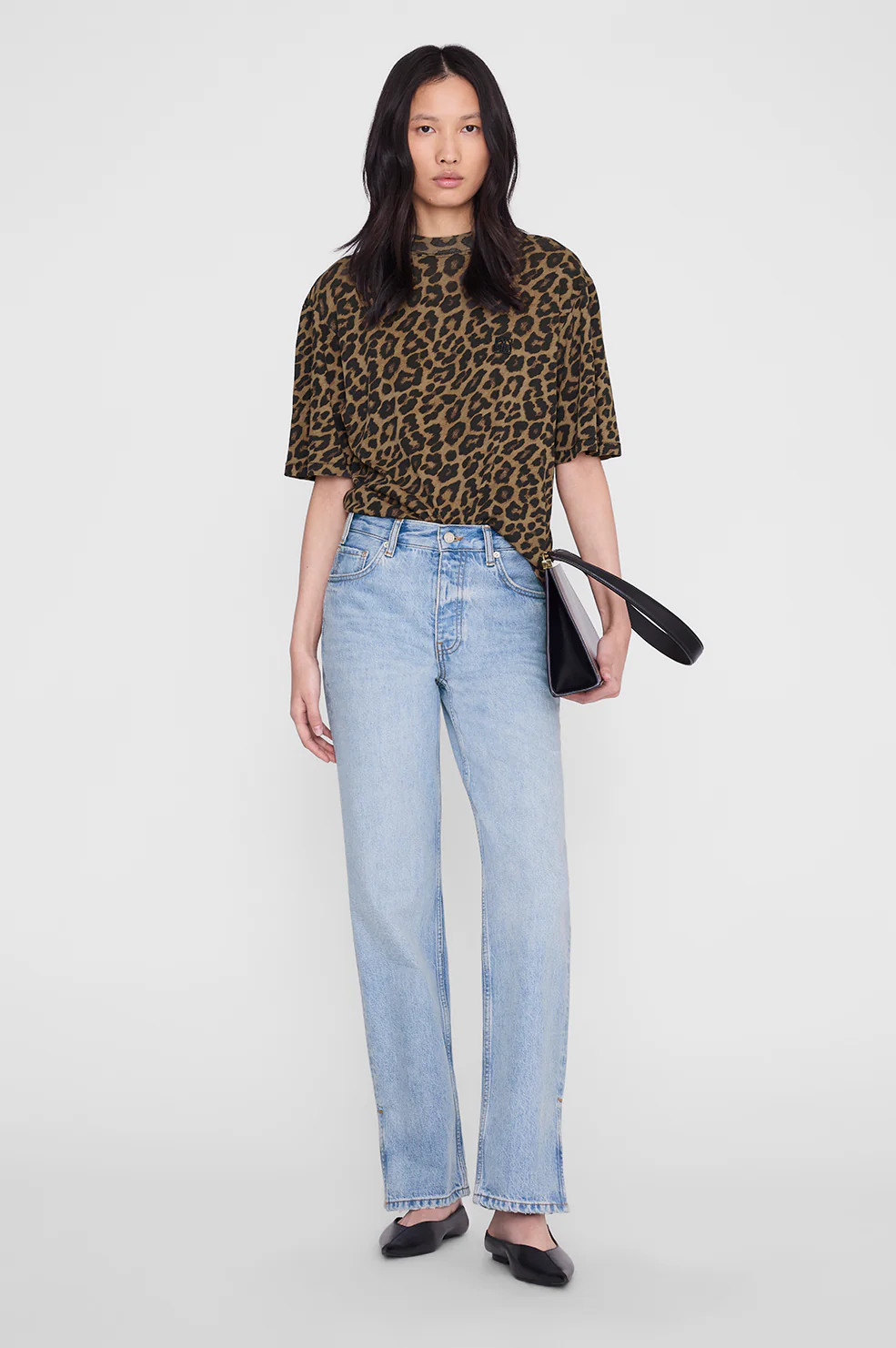 Avi Tee - Black And Brown Leopard | Anine Bing