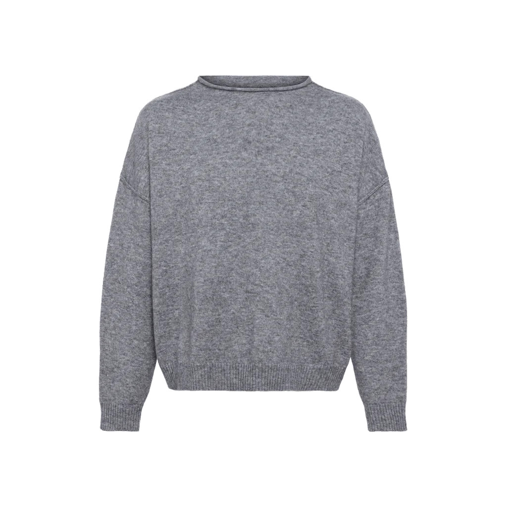 Cozy Knit Mock Neck Sweater | Black | Nuuds US