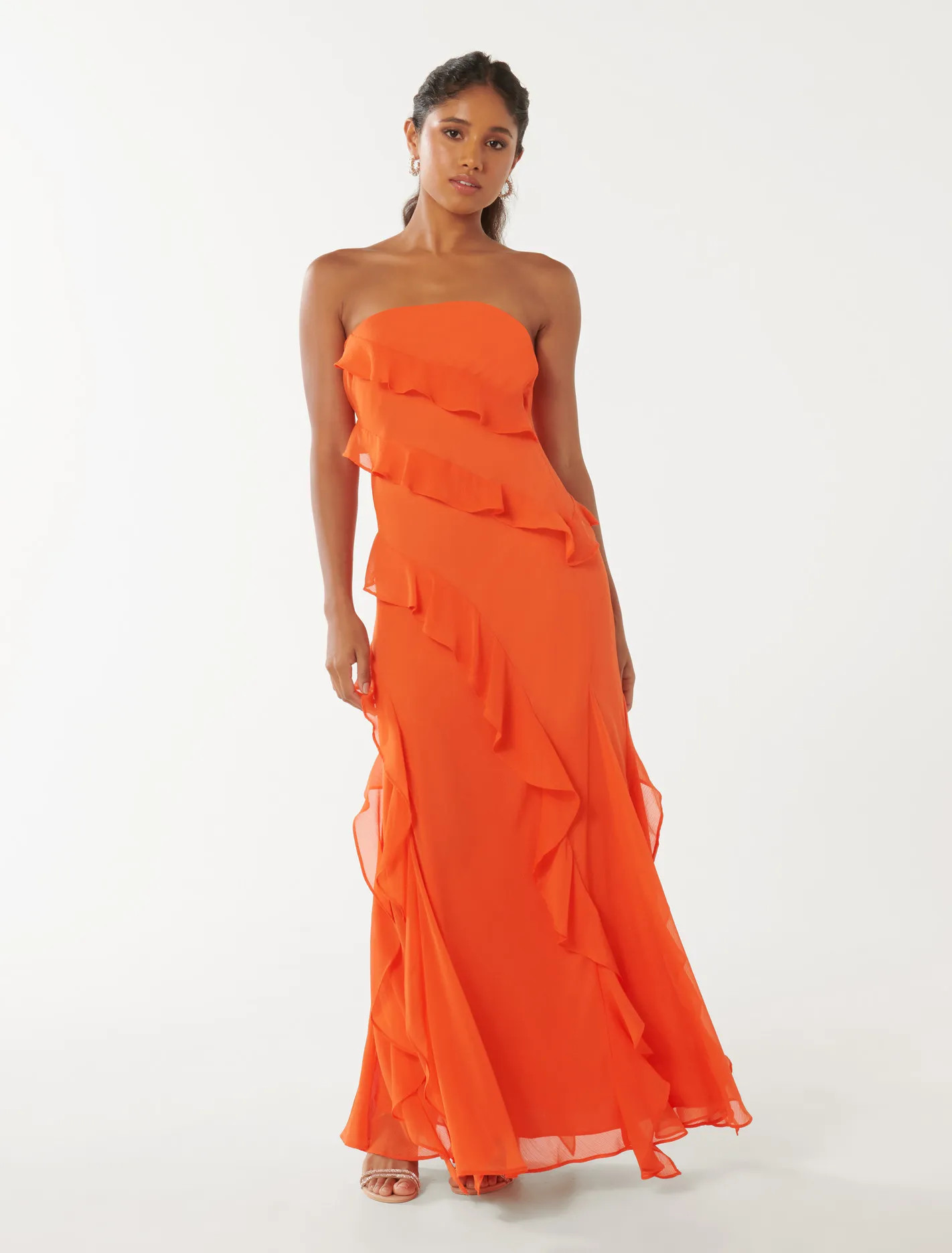Stella Petite Strapless Ruffle Dress | Forever New (UK & IE)
