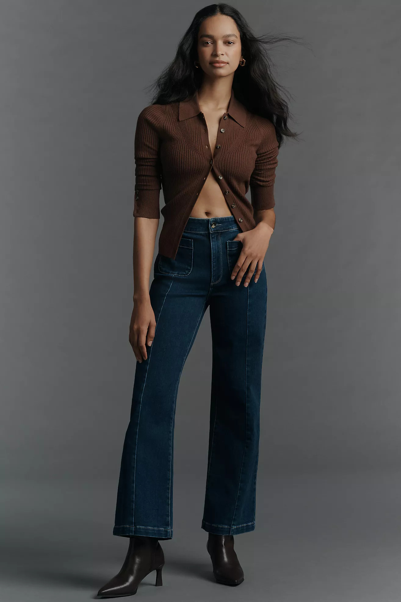 PAIGE Anessa High-Rise Wide-Leg Jeans | Anthropologie (US)