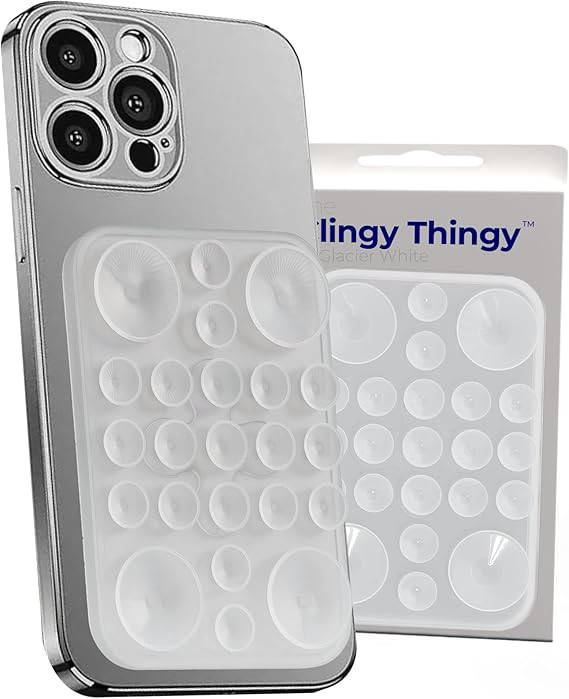 The Clingy Thingy Magnetic Sticky Phone Grip - Removable iPhone Suction Grip for Hands-Free FaceT... | Amazon (US)