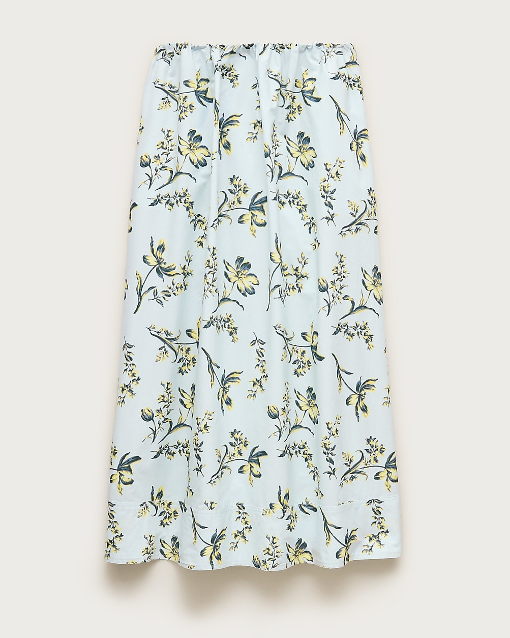Pull-on midi skirt in lotus print | J. Crew US