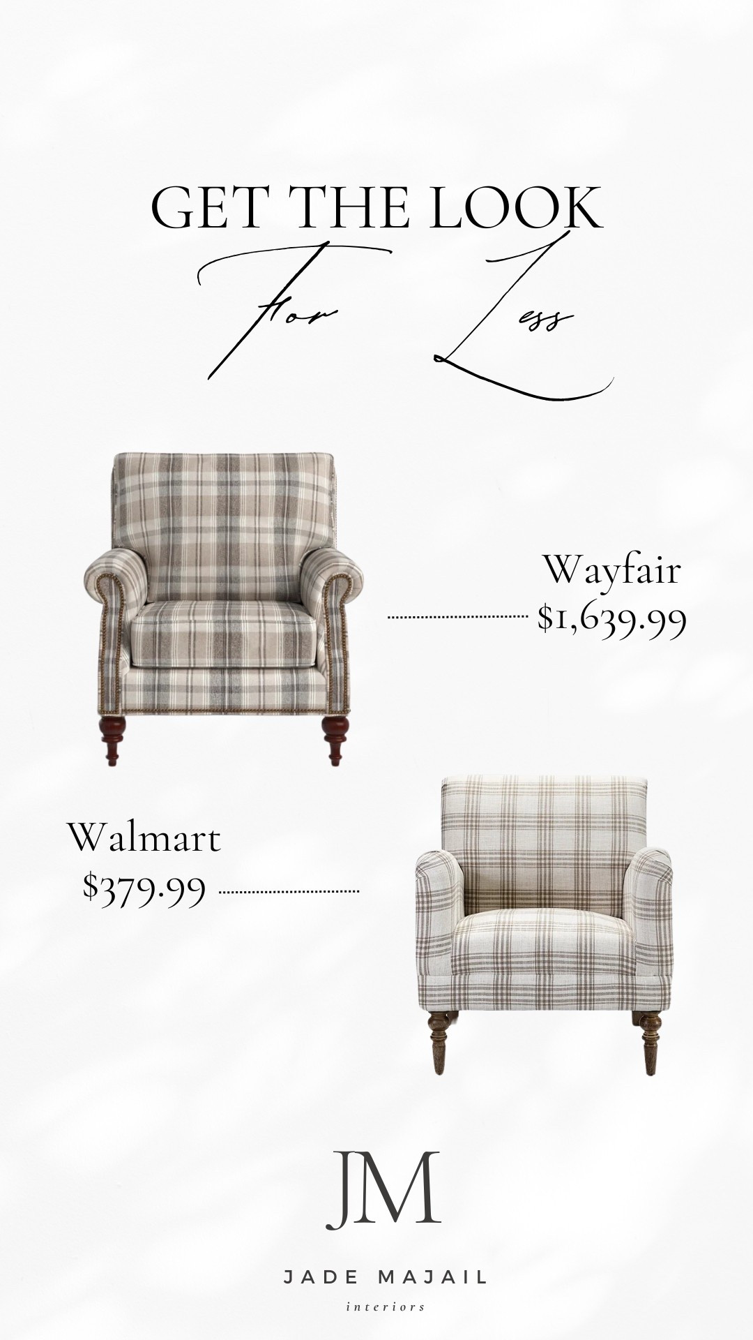 Here's a dupe for this $1,400+ plaid upholstered armchair! Walmart for the win 😍

Living room furniture, accent chair, reading nook, bedroom furniture

#LTKHome