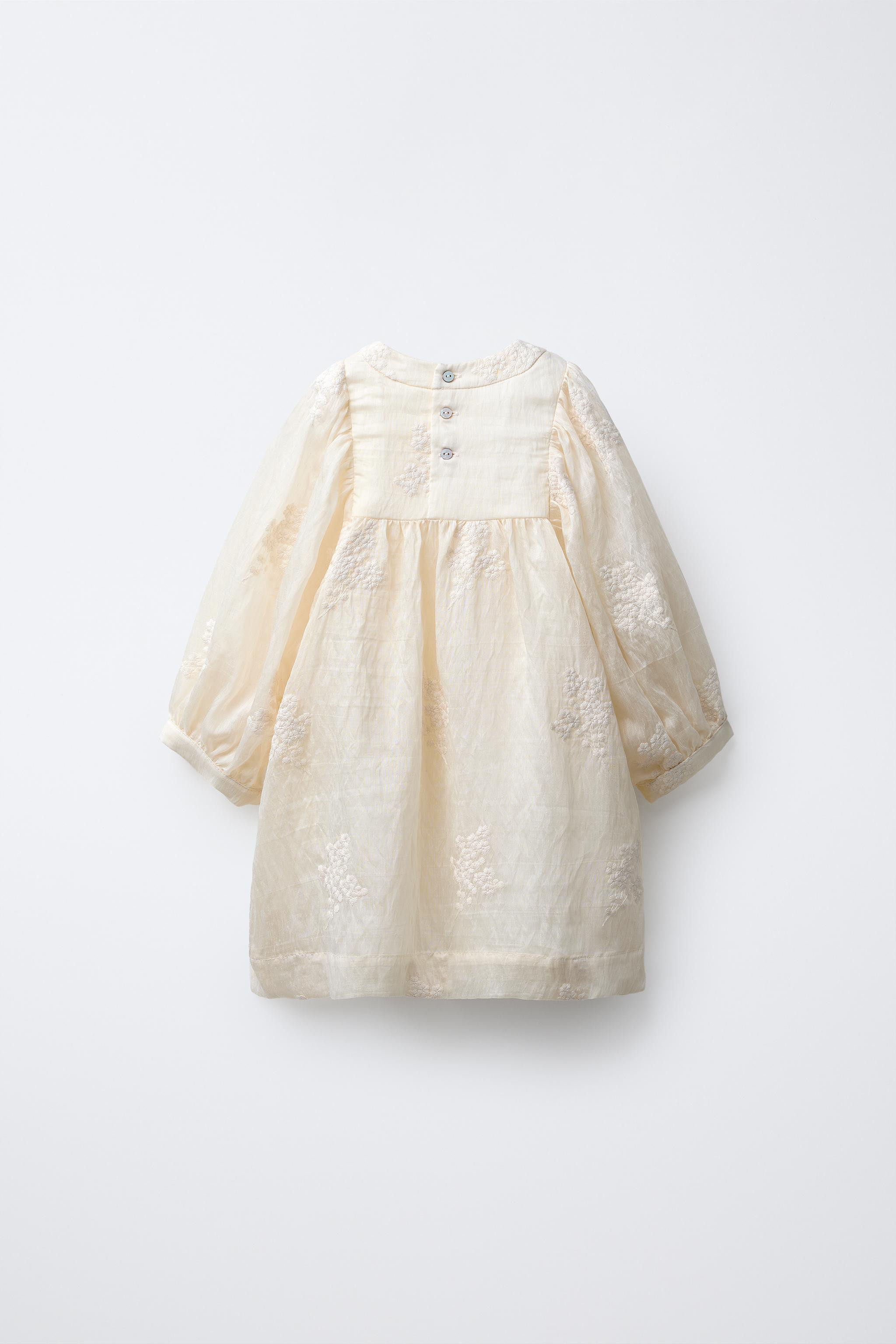 EMBROIDERED FLORAL DRESS | Zara Canada