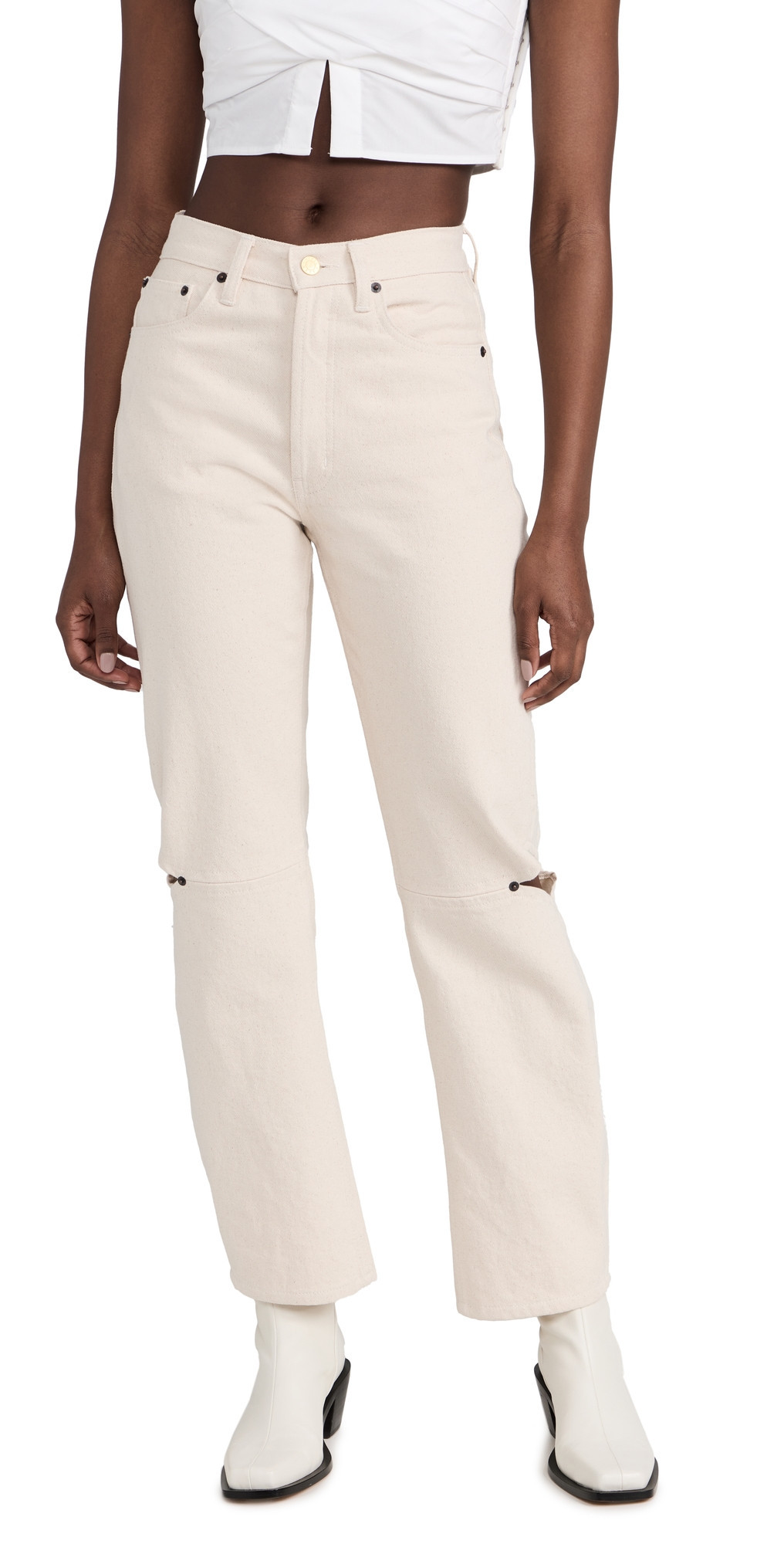 Still Here Cowgirl Jeans Bone 30 | Shopbop
