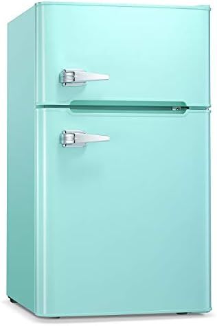 Antarctic Star Compact Mini Refrigerator Separate Freezer, Small Fridge Double 2-Door Adjustable Rem | Amazon (US)