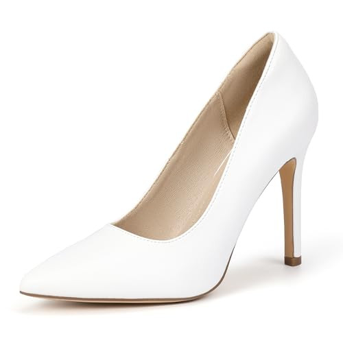 IDIFU IN4 Women's Pumps High Heels Closed Toe Stiletto Pointed Toe Dress Shoes Wedding Prom Brida... | Amazon (US)