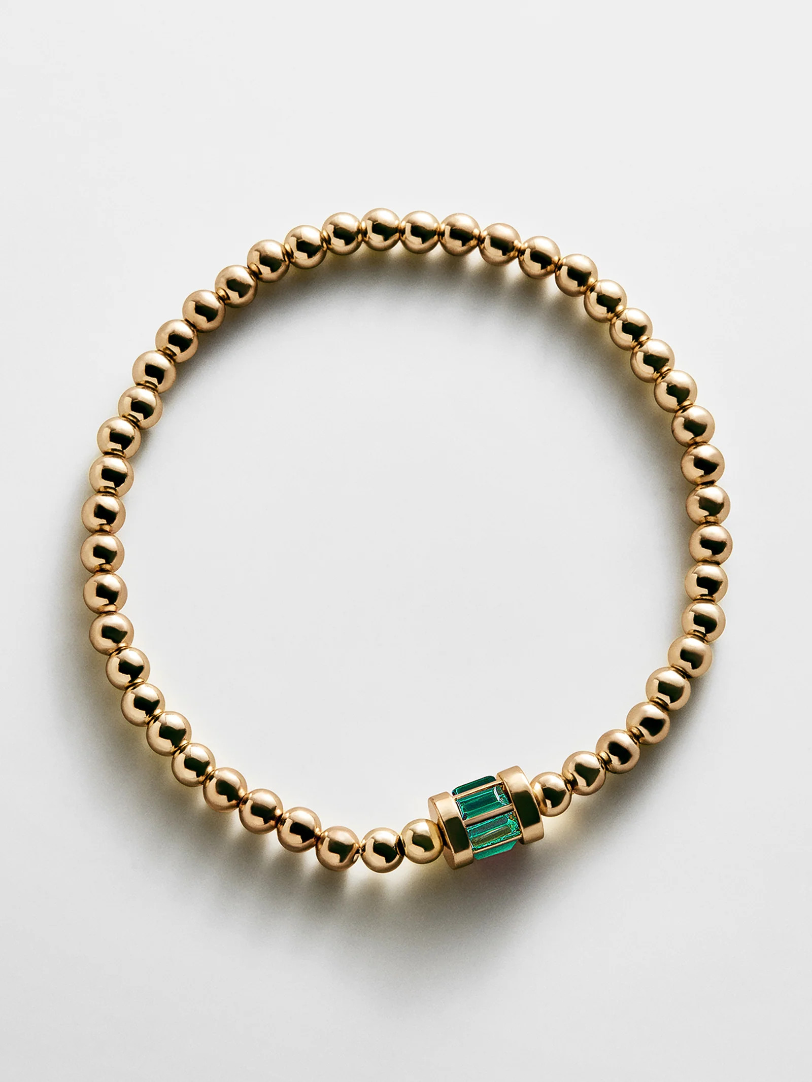 Tatum Birthstone Pisa Bracelet - Emerald | BaubleBar