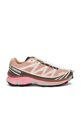 Salomon XT-6 Sneaker in Mahogany Rose, Earth Brown, & Flamingo Pink from Revolve.com | Revolve Clothing (Global)