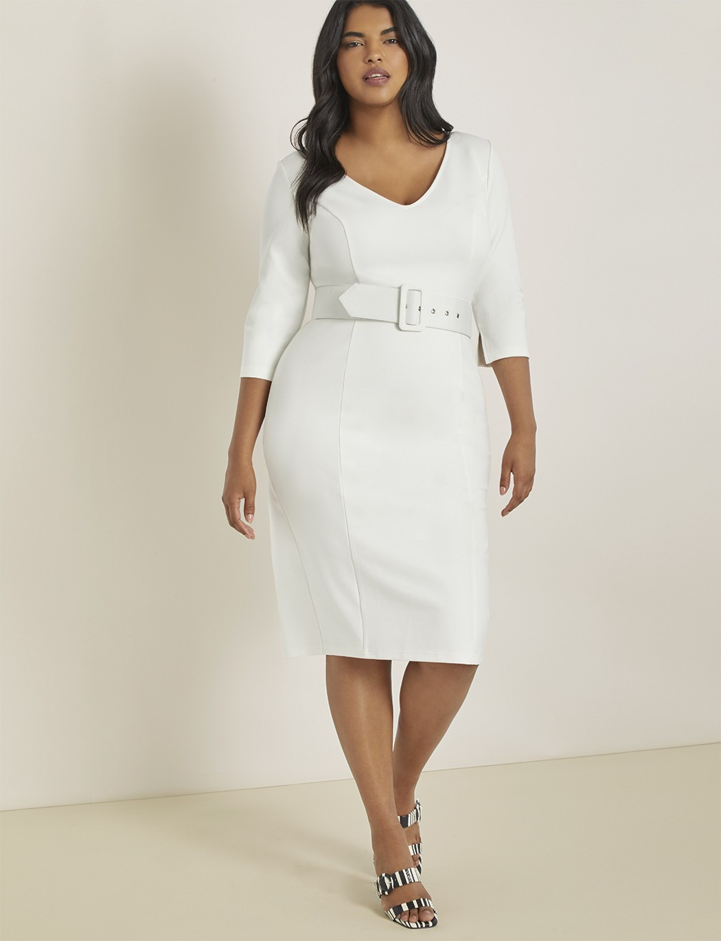 Work Dress with Belt | Eloquii