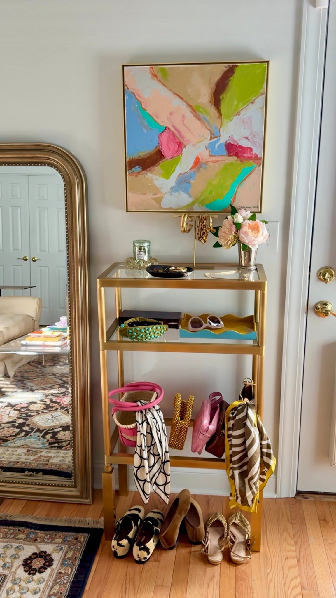 use code SARA20 for 20% off this gorgeous brass etagere 

#LTKHome