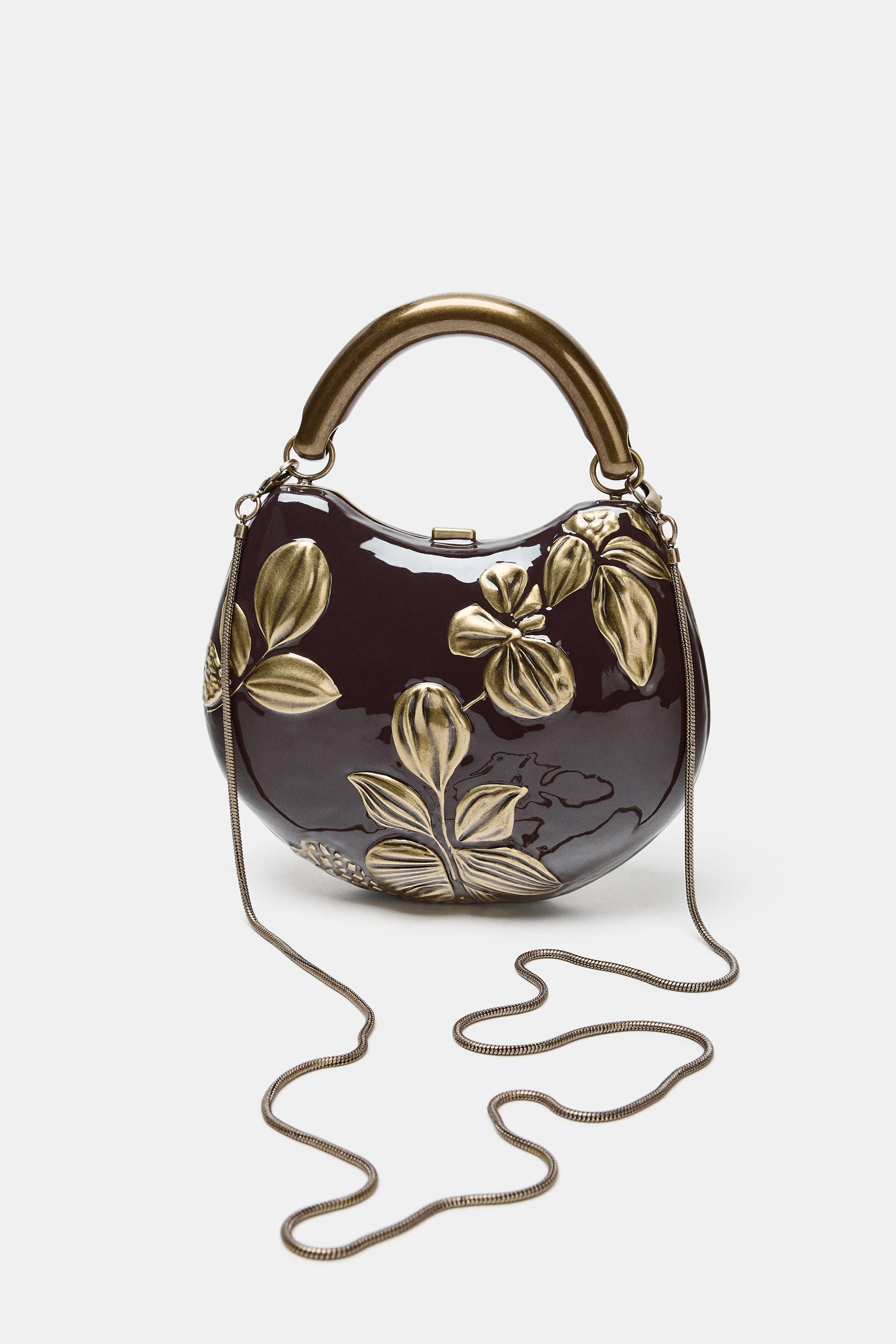 RIGID FLORAL BOX BAG | Zara Canada