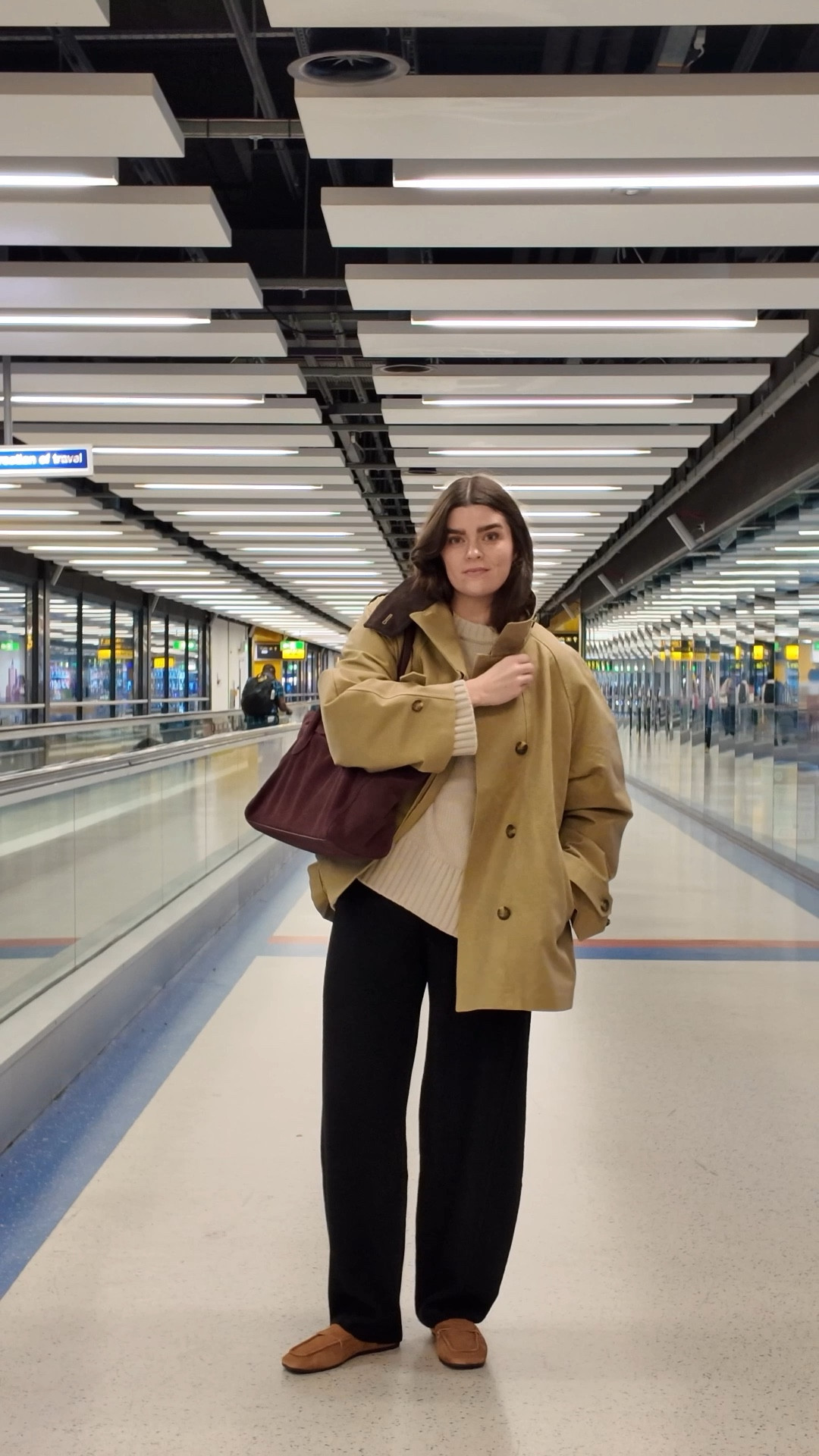 GRWM in the airport ✈️ a neutral autumnal travel look for London to New York

#LTKstyletip #LTKtravel #LTKautumn