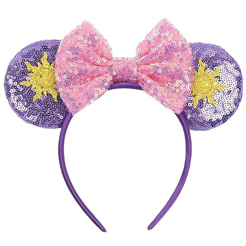 MADO Mouse Ears Headband, Princess Headbands for Women, Adults and Toddlers, Park Hair Accessories (Rapunzel) | Amazon (US)