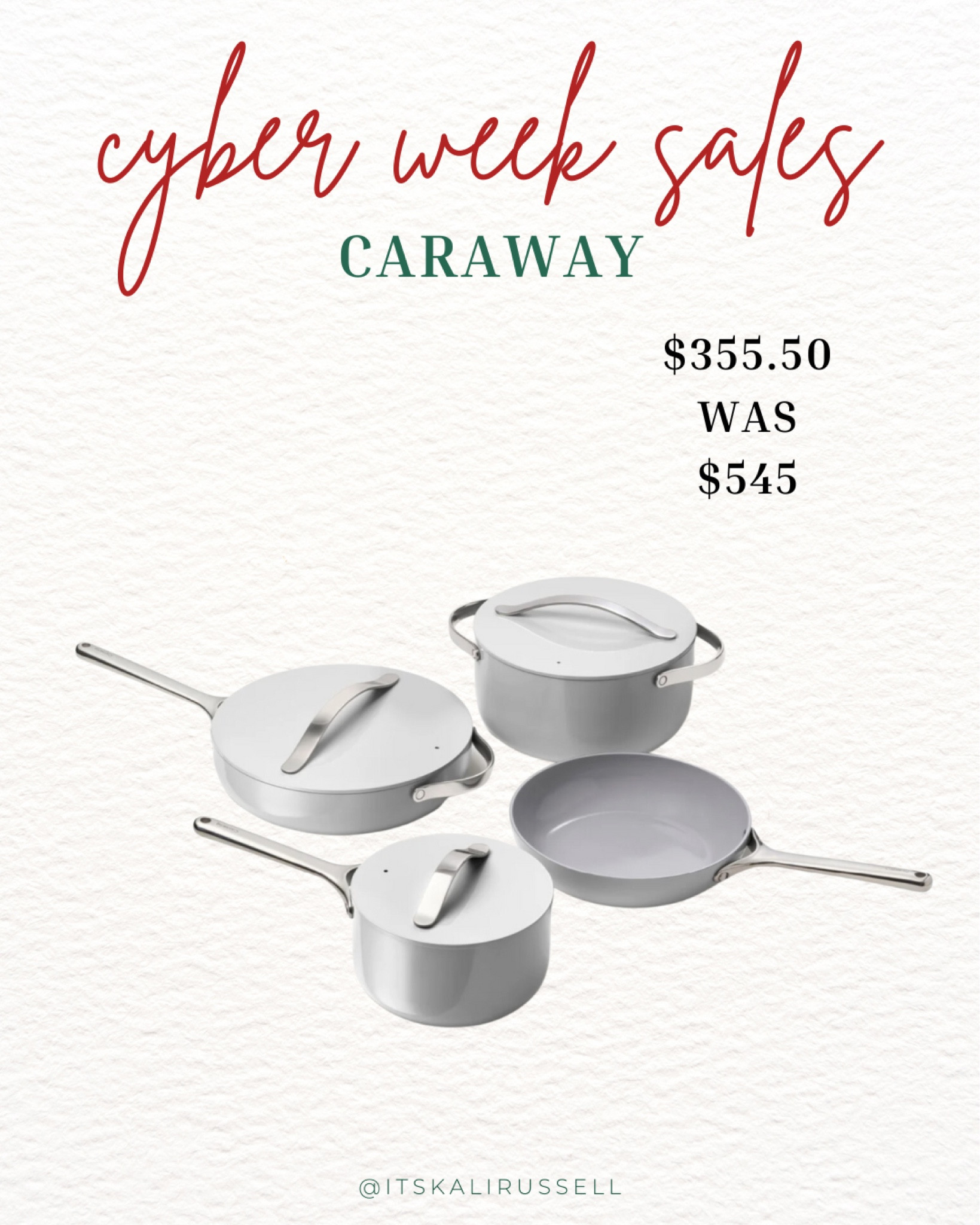 Non-stick and non-toxic cookware! Caraway bakeware is my favorite healthy cooking option. As I’m turning to a more nontoxic lifestyle, I have really enjoyed using Caraway! 
#kichen
#bakeware
#cookware
#potsandpans 
#giftguide 
#giftsforher

#LTKhome #LTKsalealert #LTKGiftGuide