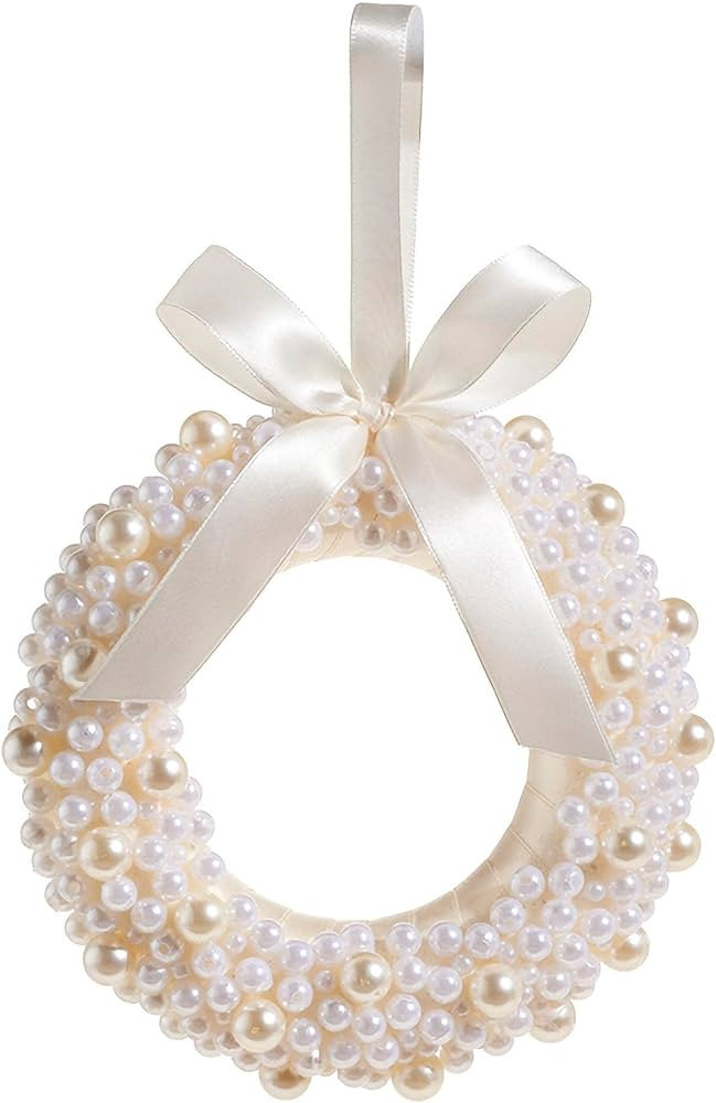 Raz Imports 2023 Charming Holiday 6.5" Pearl Wreath Ornament | Amazon (US)