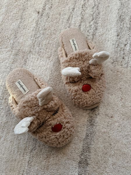 Reindeer slippers, home slippers 

#LTKHoliday #LTKGiftGuide #LTKSeasonal