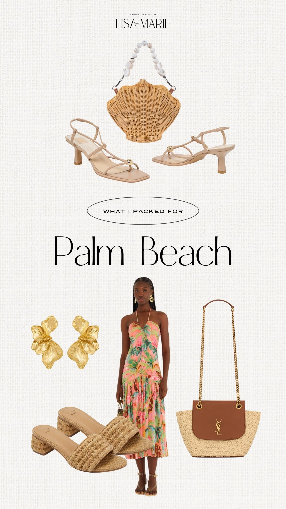 What I packed for my Palm Beach vacation! Tropical floral dresses for resorts, vacations, beach, pool and date night out. Designer handbags and shoes. Neutral spring shoes, heels, purses and accessories. Gold statement earrings.  

 

#LTKSeasonal #LTKPetite #LTKTravel