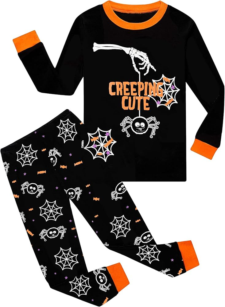 Little Hand Toddler Boys Pajamas Skeleton PJs Glow in The Dark Sleepwear Pant Sets Kids Jammies | Amazon (US)