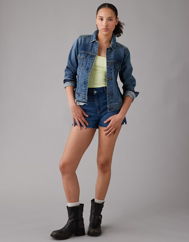 AE Strigid Classic Denim Jacket | American Eagle Outfitters (US & CA)