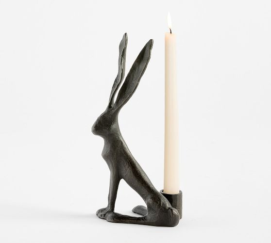 Sculpted Bunny Candle Holder | Pottery Barn (US)