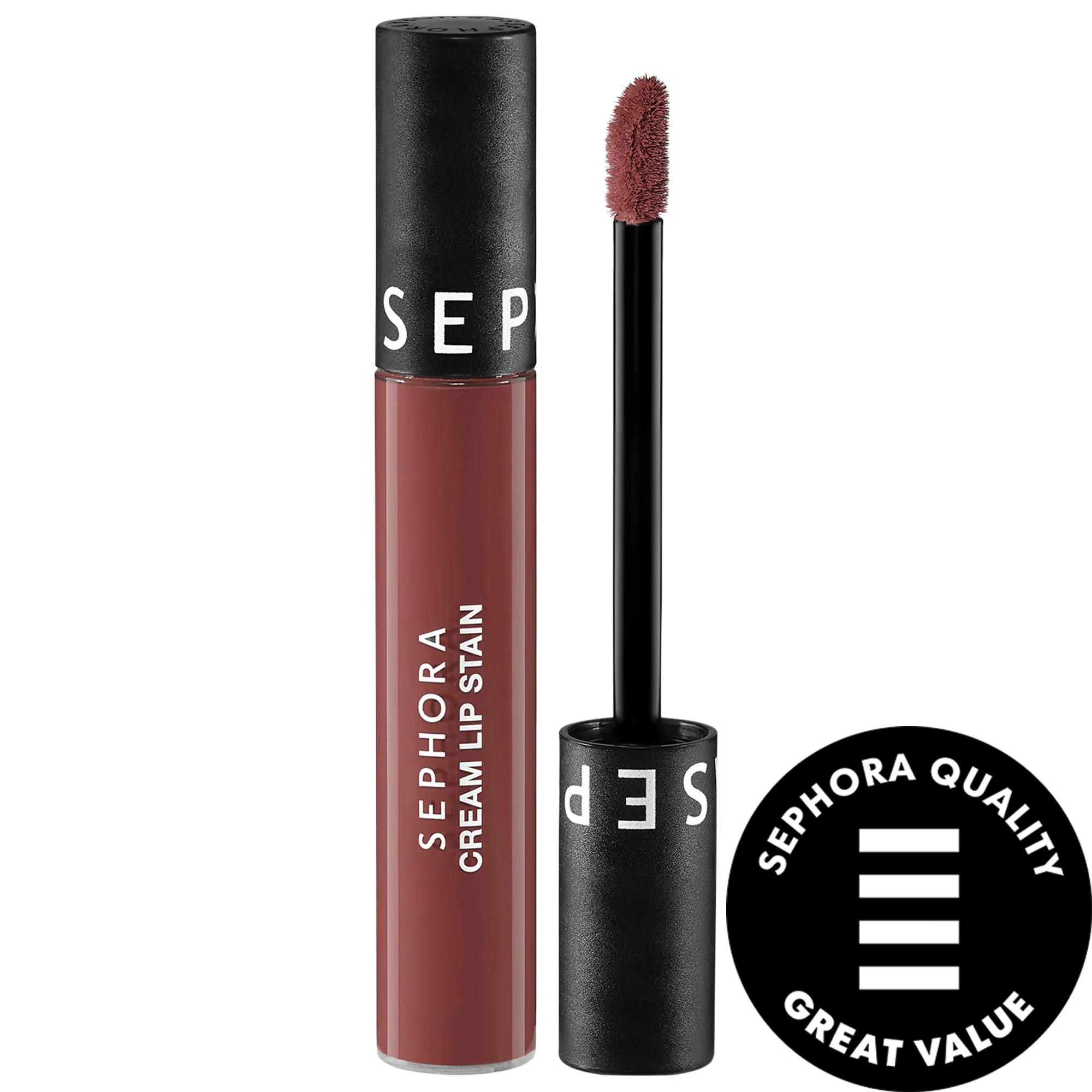 SEPHORA COLLECTION Cream Lip Stain 10HR Liquid Lipstick 41 Vintage Rosewood 0.16 oz. / 5 mL | Sephora (US)