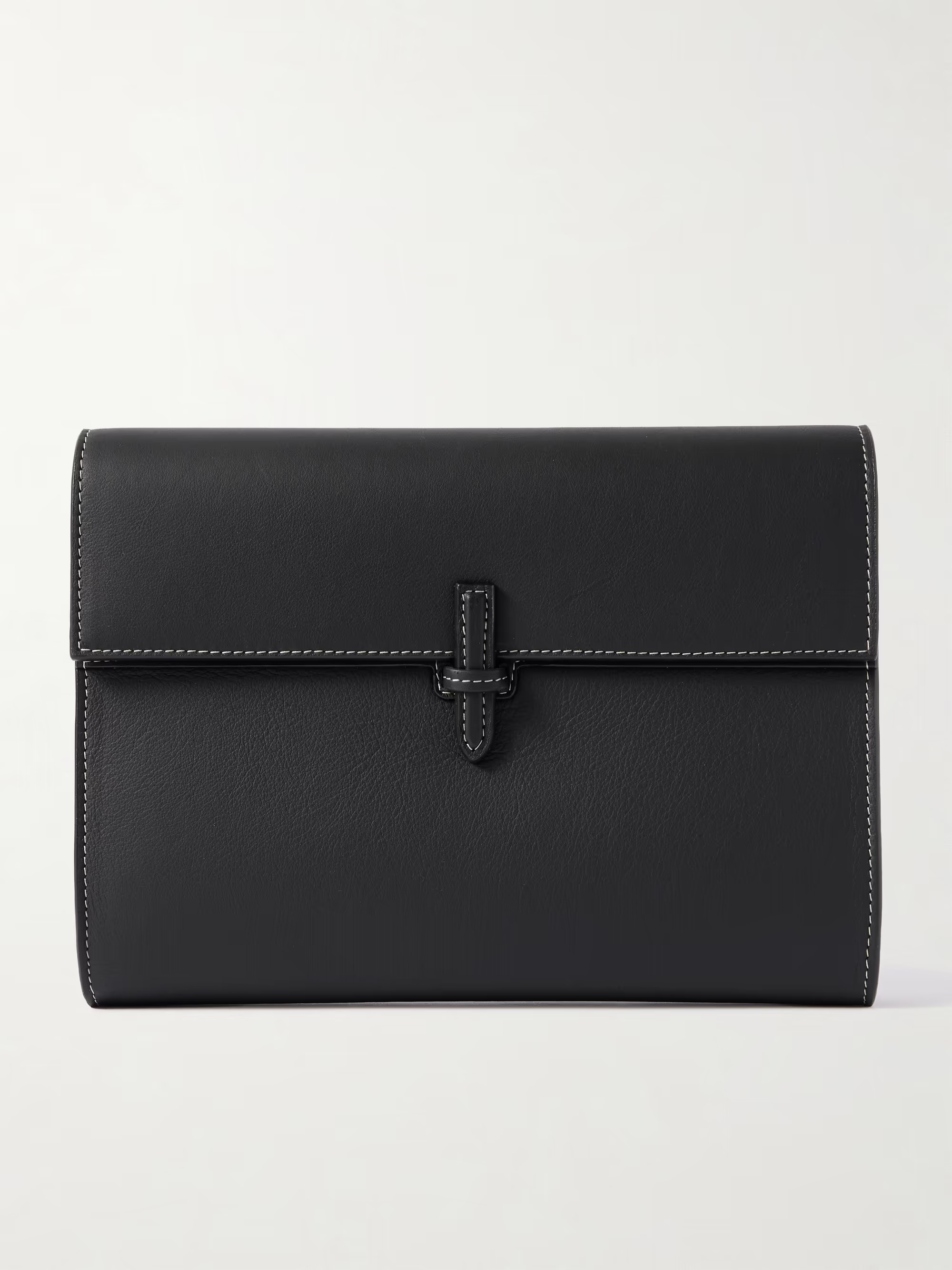 Large leather clutch | NET-A-PORTER (UK & EU)