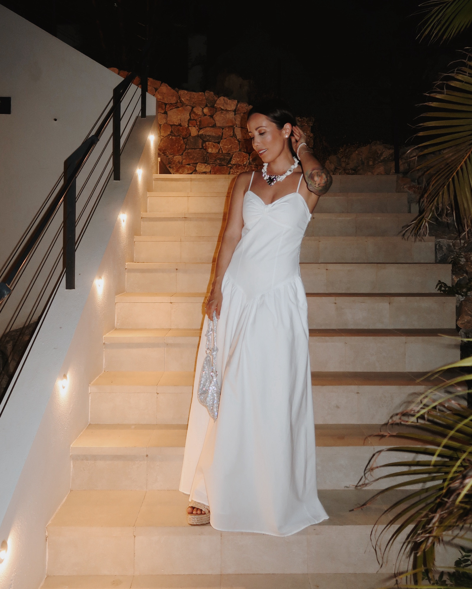 Unposted from our time in Malaga this summer. Here we were going out on a date night with two other couples, and I was definitely in me pre-wedding white-wearing era, which I highly recommend to all soon-to-be-brides; it really puts you in the spirit and headspace 🥰🤍👰🏻‍♀️. Linking similar dress and necklace. This dress is a true cotton gem. I love that I can wear cardigans and or a moto jacket over it with boots for a comfortable transitional autumnal look. 

#LTKStyleTip #LTKTravel #LTKWedding