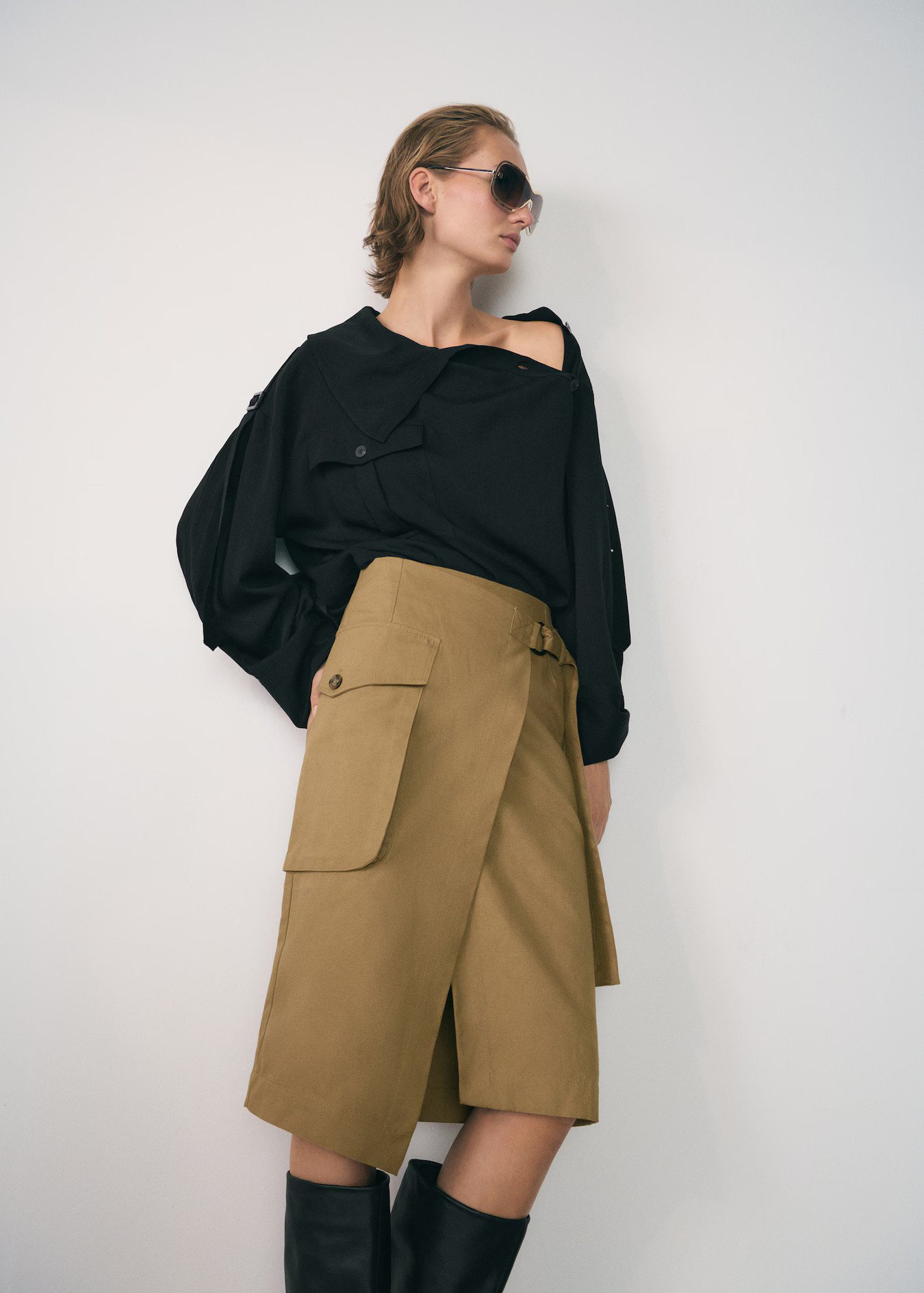 Midi-skirt with cargo pockets | MANGO (UK)