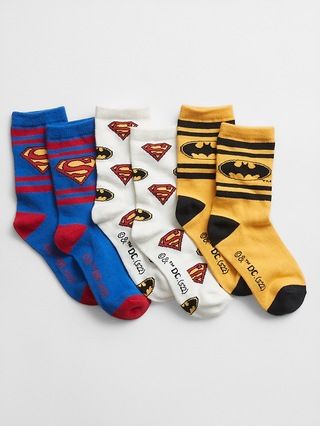 babyGap | DC™ Superhero Crew Socks (3-Pack) | Gap Factory