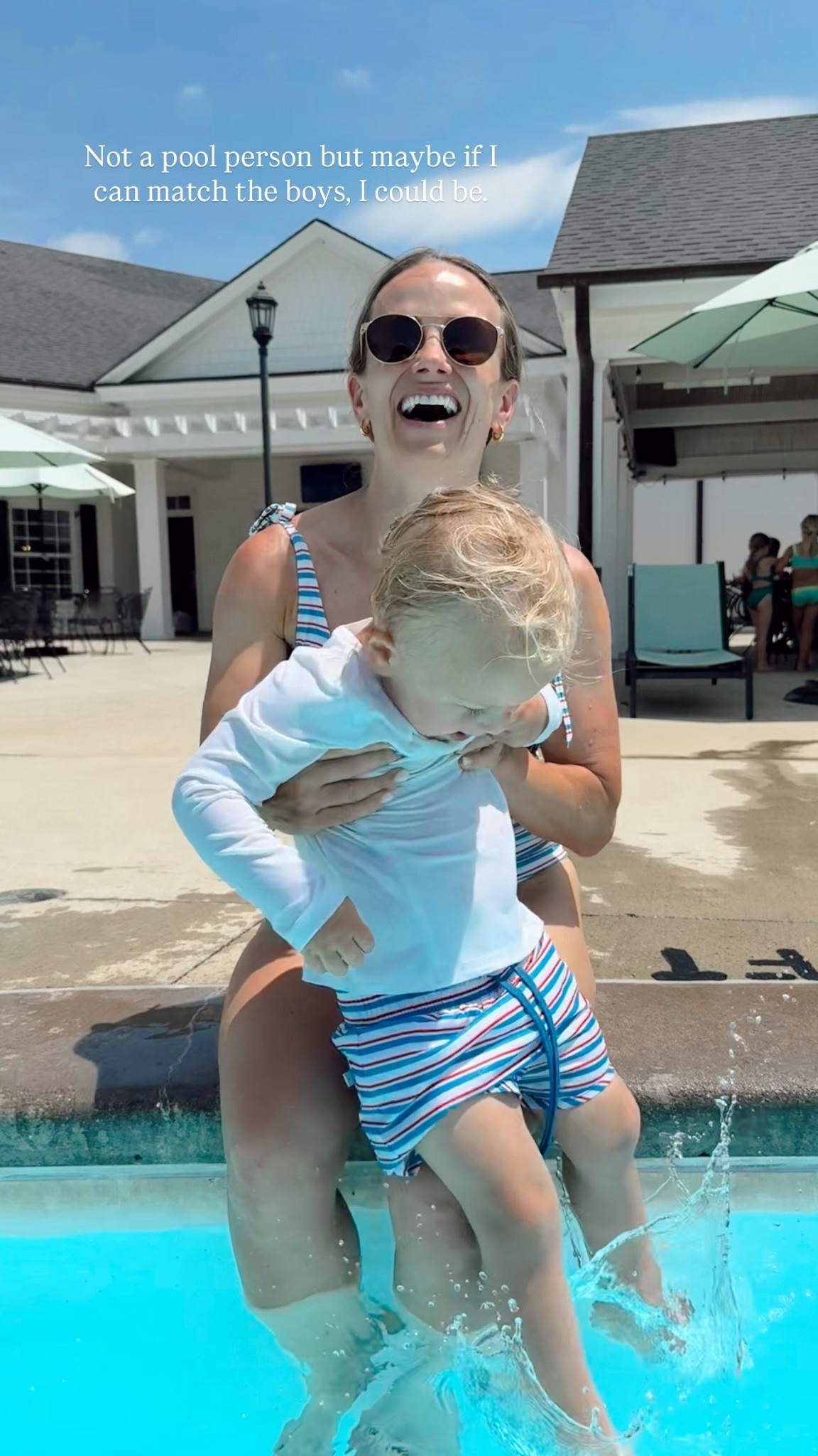 Not a pool person but maybe if I can match the boys, I could be.