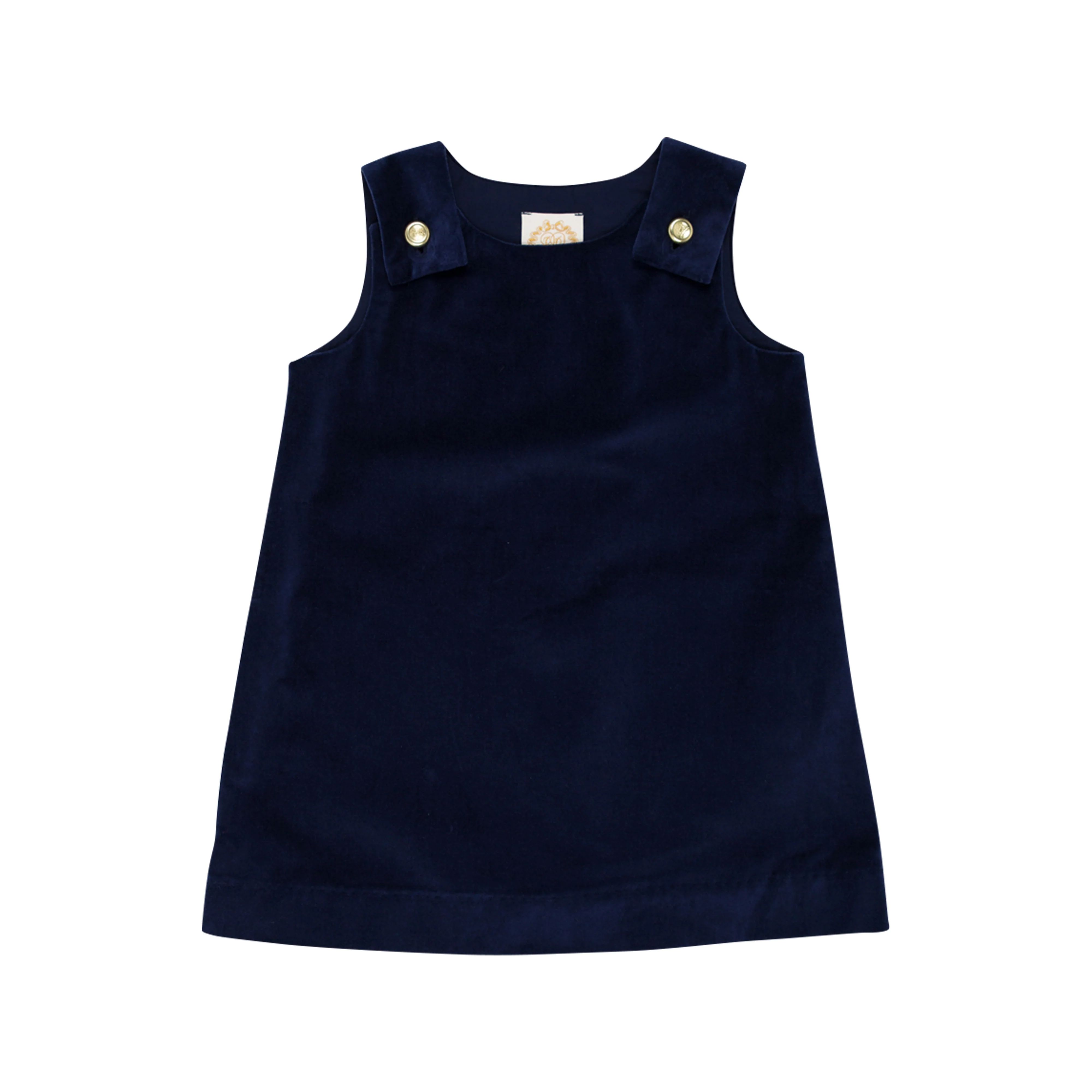 Juliet Jumper (Velveteen) - Nantucket Navy with Brass Buttons | The Beaufort Bonnet Company