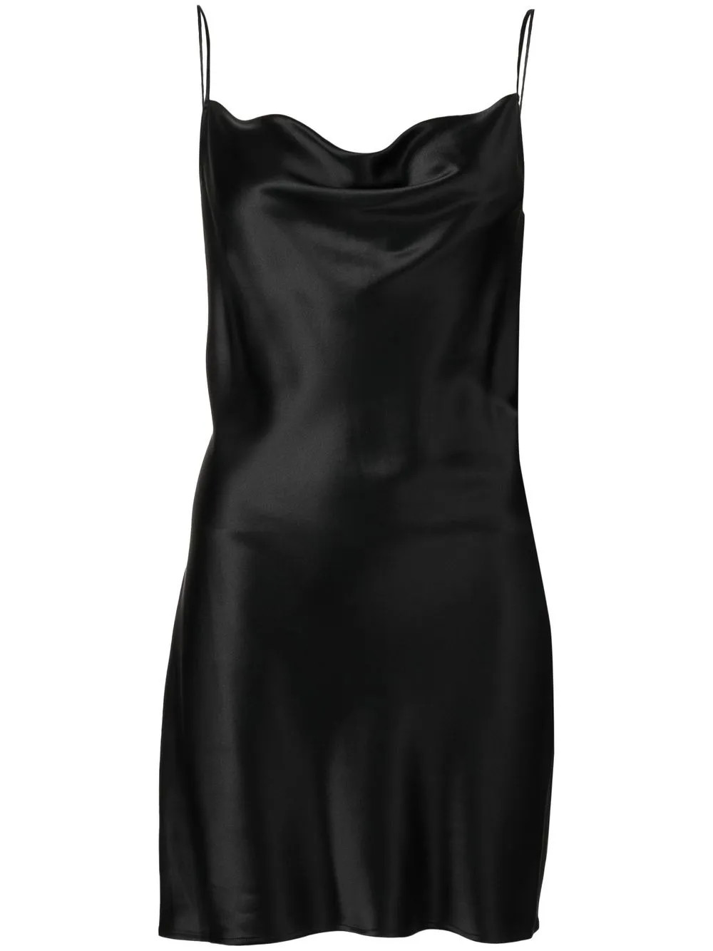 Fleur Du Mal Cowl Neck Silk Mini Dress - Farfetch | Farfetch Global