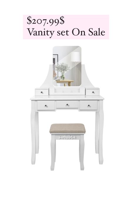 White vanity set 


#LTKsalealert #LTKhome #LTKSeasonal