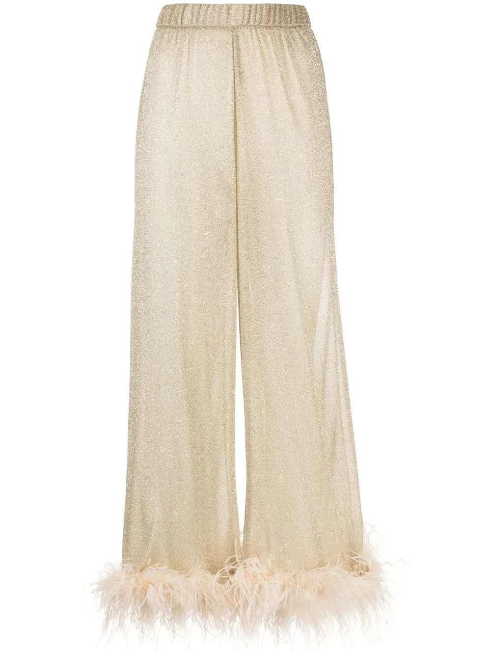 Oséree Lumière Plumage wide-leg Trousers - Farfetch | Farfetch Global
