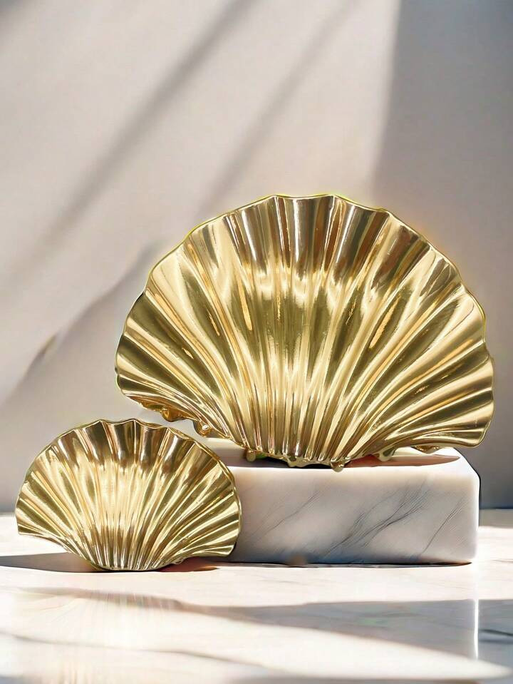 2pcs/Set Elegant Metal Shell Hair Claw Ocean Series Hair Clip For Women And Girls Birthday Gift Perfect Best Friend Hair Clip | SHEIN