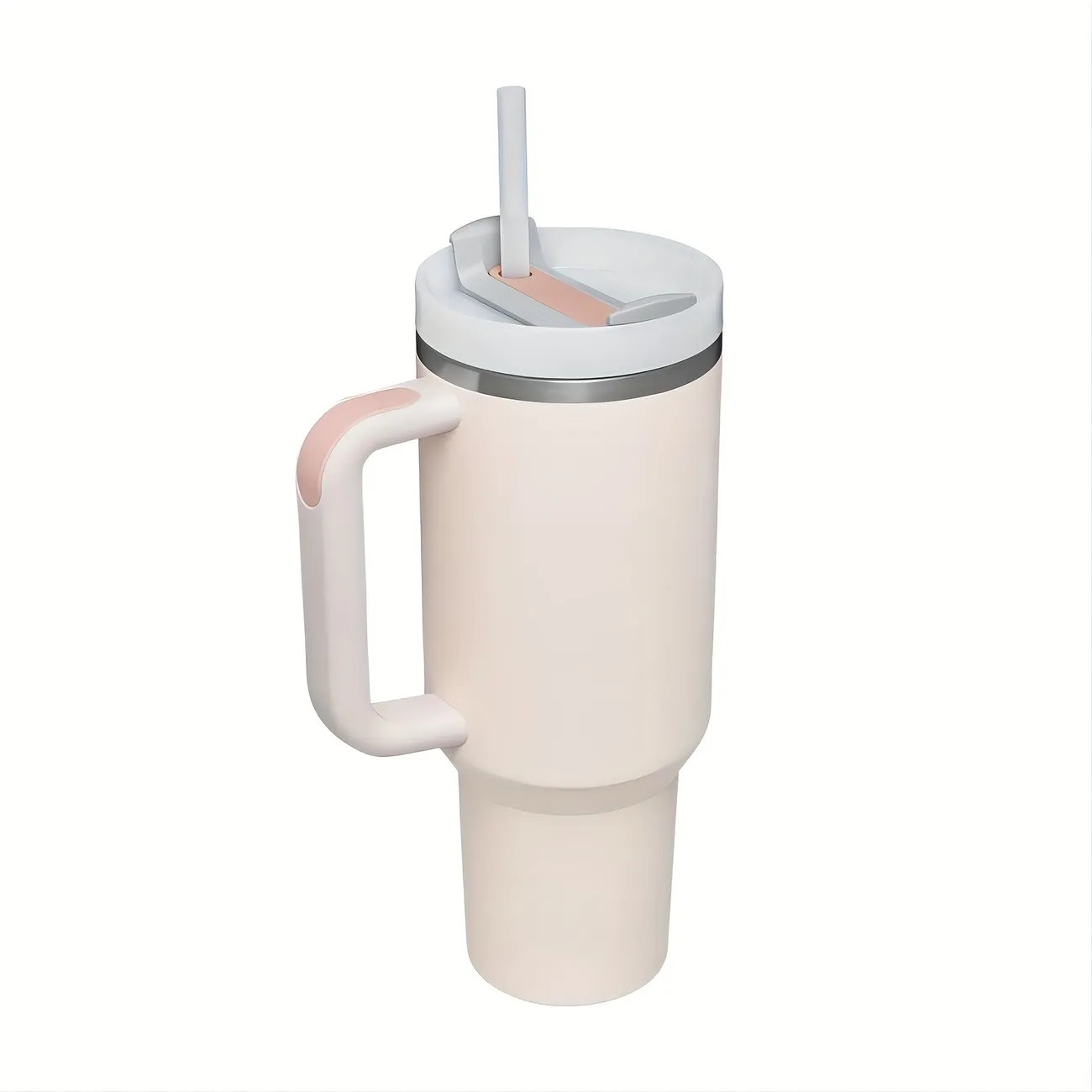 40 Oz Tumbler With Handle And Straw Stainless Steel Vacuum Insulated Tumbler Large Capacity Tumbl... | Temu Affiliate Program