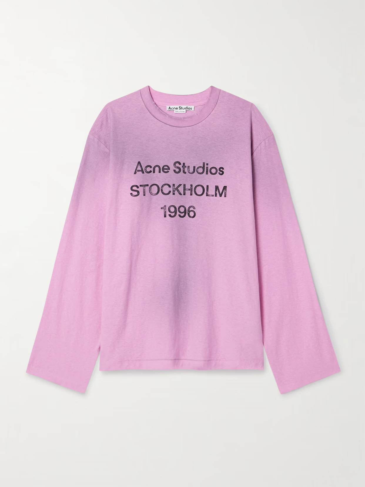 Acne Studios - Cotton And Hemp-blend Jersey Sweater - Pink - medium | NET-A-PORTER APAC